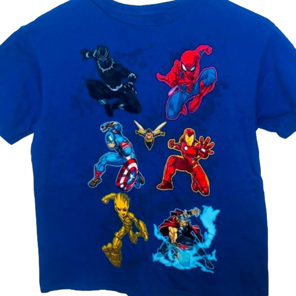 MARVEL Dark Blue Avenger T-Shirt - Picture 2 of 4
